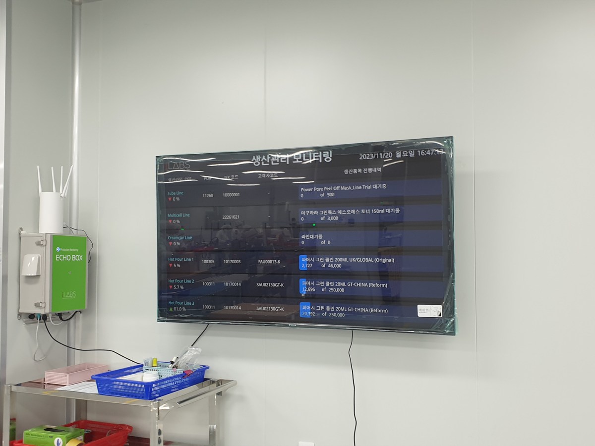 생산관리 모니터링 시스템&nbsp;구축