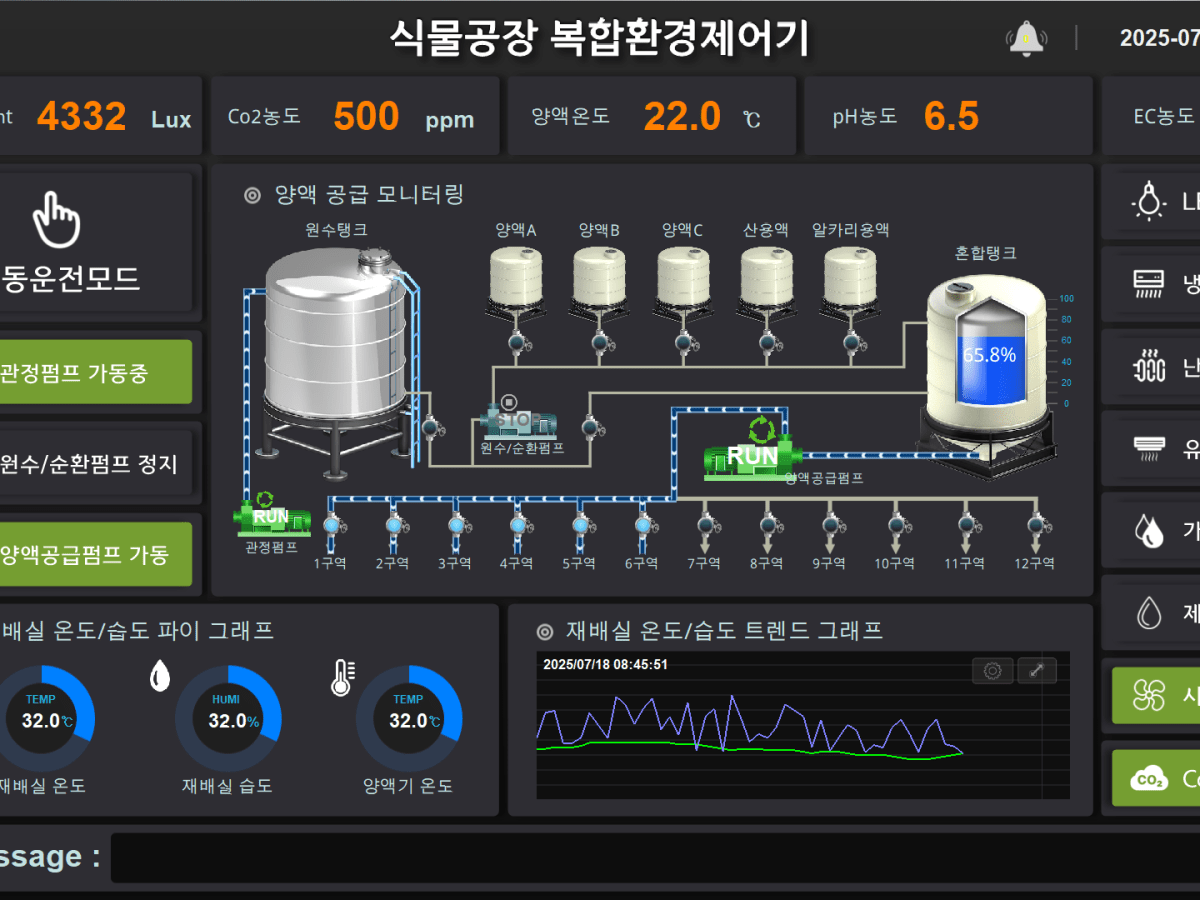 [딜러모집] 식물공장 복합환경제어기 – HMI 작화 + PLC 프로그램 통합&nbsp;공급!